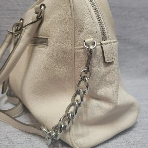 MICHAEL Michael Kors Knox Large Satchel- Vanilla